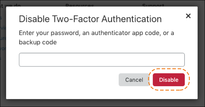 旧URL：https://support.cloudflare.com/hc/article_attachments/360038195192/2FA_disable.png Article IDs: 200167906 | Securing user access with two-factor authentication (2FA)