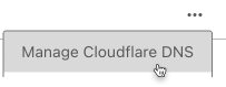 Manage Cloudflare DNS