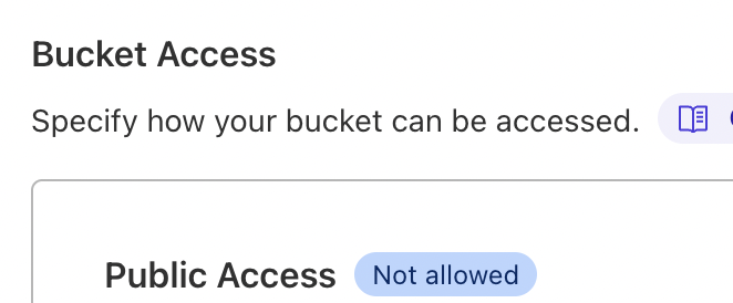 Select bucket access